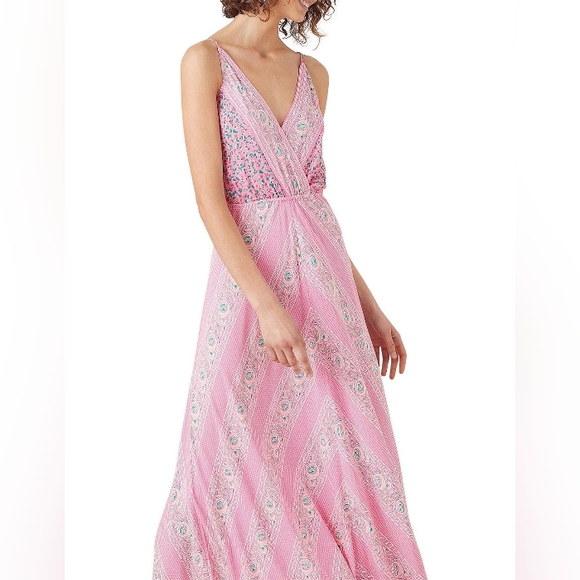 TIGERLILY Malia Pink Floral Maxi Dress RRP$249 - Picture 9 of 16